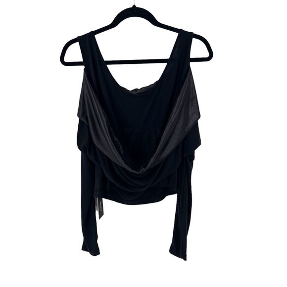 Diesel T Eira Tank Top Satin Dark Grey Blouse Women's Sz XS NEW - Picture 4 of 6